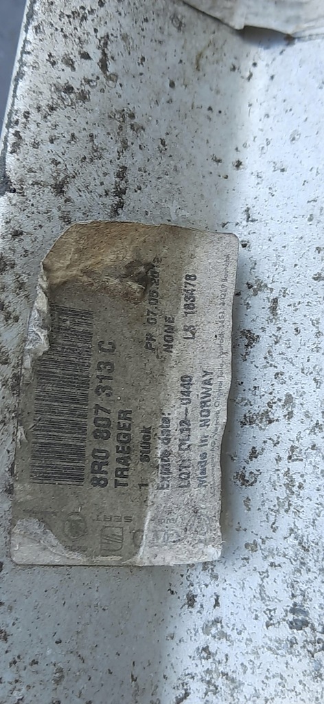 фото №9, Балка усилитель бампера задняя задняя audi q5 8r 8r0807313c