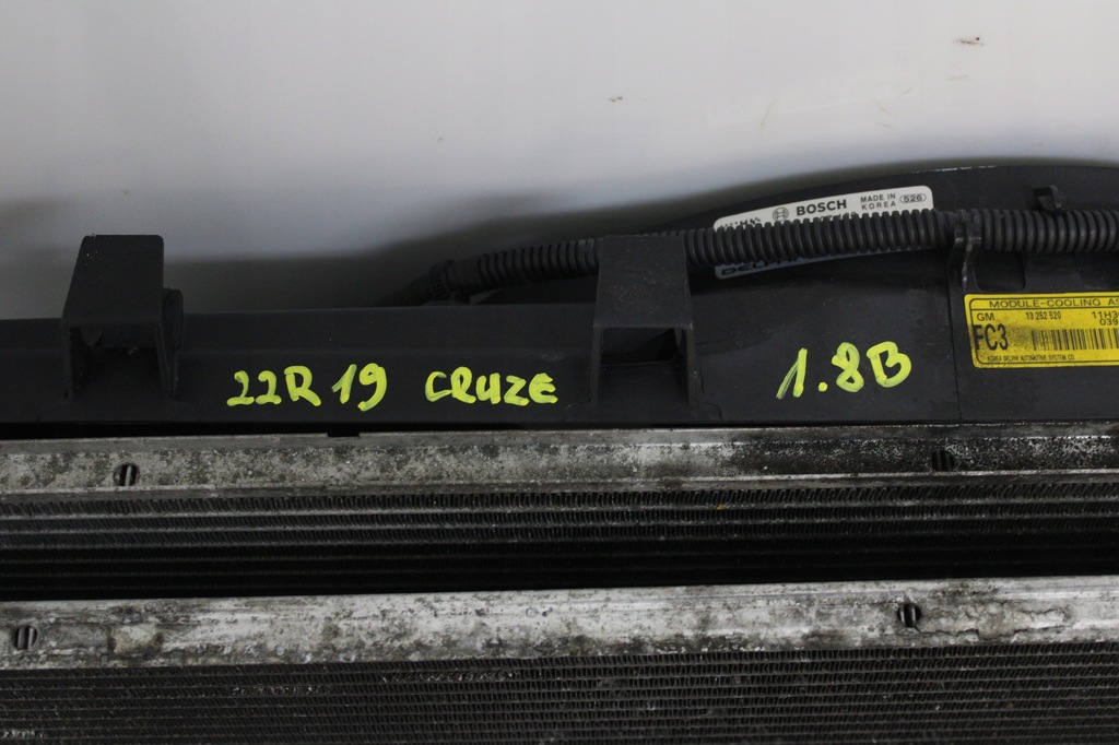 фото №6, Комплект радиатор вентилятор chevrolet cruze 2008r- 1.8 b