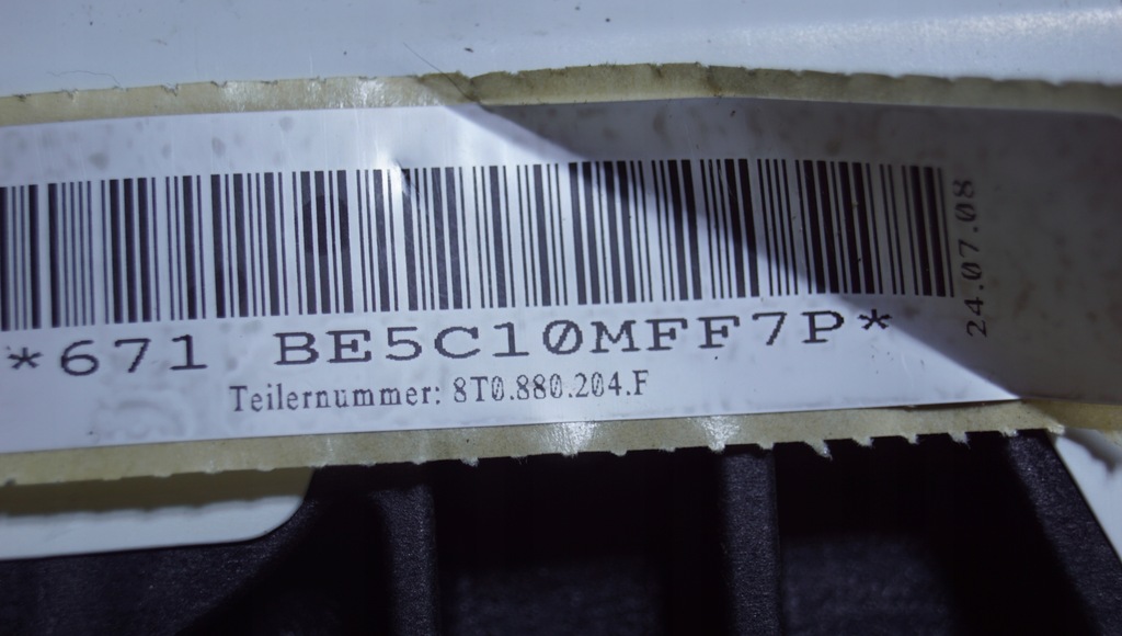 фото №8, Подушка подушка безпеки пасажира audi a5 8t 8t0880204f