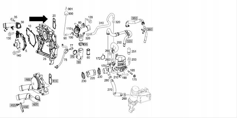 фото №1, Прокладка насоса wody db vito 2.2cdi 10-