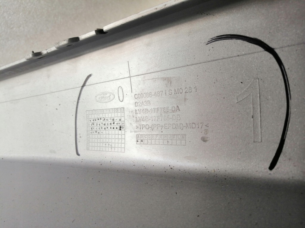 фото №13, Ford kuga mk2 lift спойлер накладка бампера задня lv4b-17f765-da