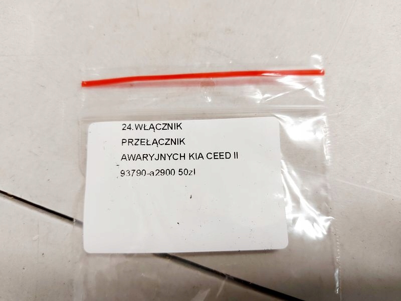 фото №7, Kia ceed 2 ii переключатель света аварийных кнопка 93790-a2900