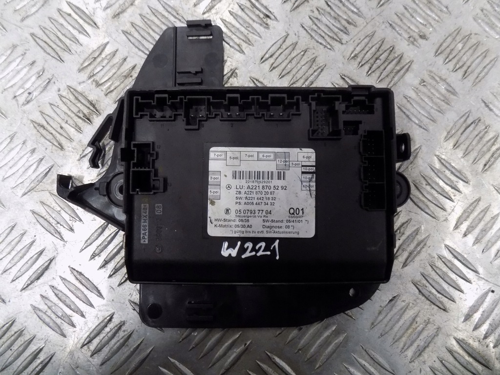 фото №1, Mercedes w221 модуль двері правий перед