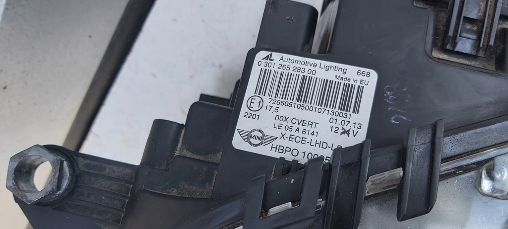 фото №9, Mini cooper r56 030126528300 лампа левый перед bi-xenon eu