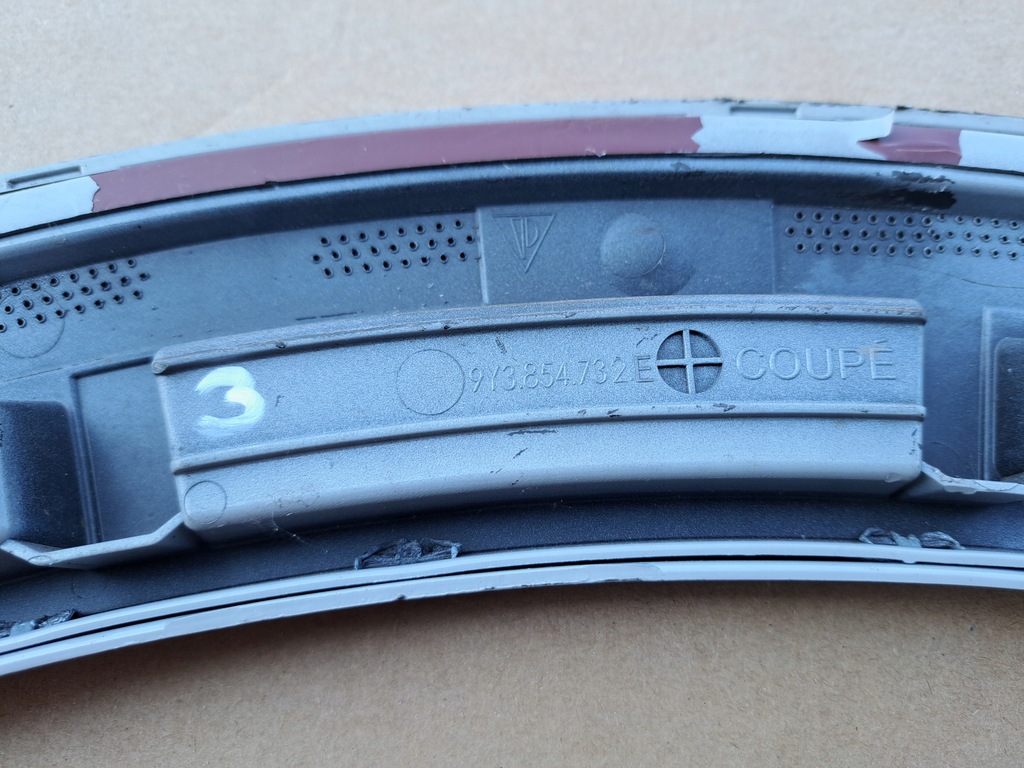 фото №9, Правая молдинг крыла задняя porsche cayenne iii coupe 9y3 18- 9y3854732e