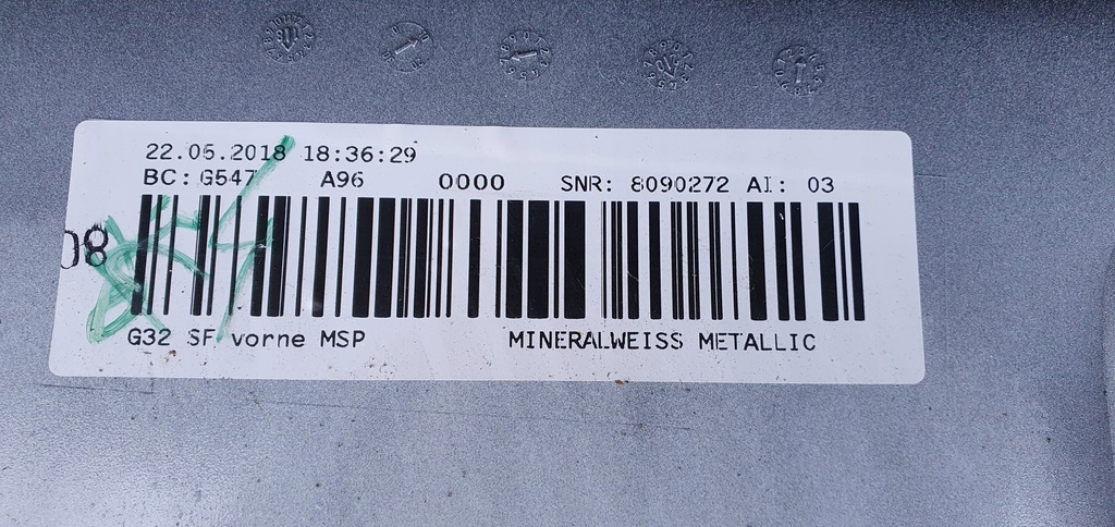 фото №13, Bmw g32 m-pakiet 6 gt бампер перед оригинал c276