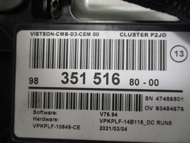 фото №11, Opel corsa f лічильник прилади europa 9835151680