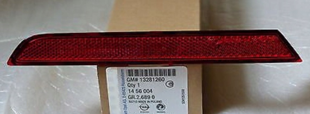 фото №1, Новый отражатель бампера задняя opel astra j gtc левый оригинал