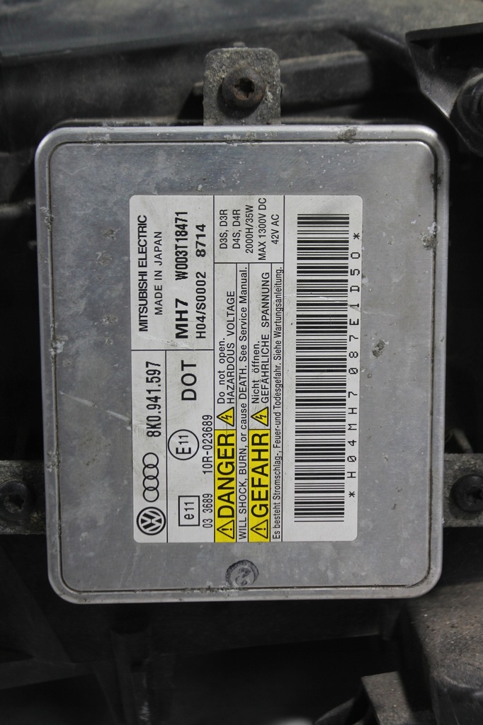 фото №7, Лампа лівий перед ксенон 8k0941003p a4 b8 07-11 eu