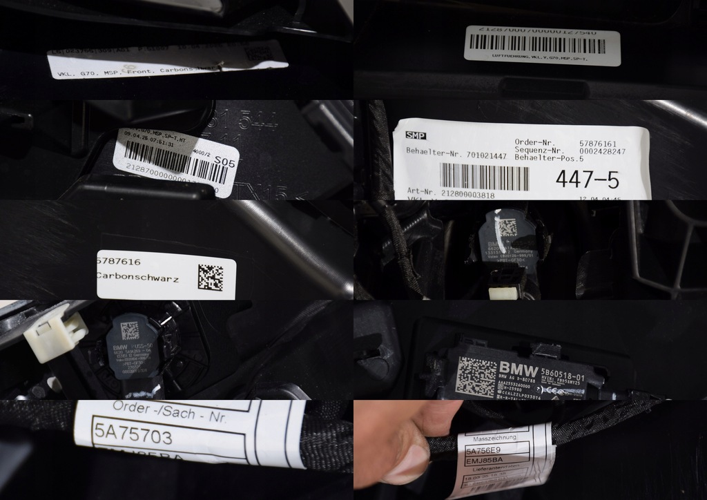 фото №16, Bmw 7 g70 бампер перед m-pakiet 6 pdc 416 carbonschwarz ece