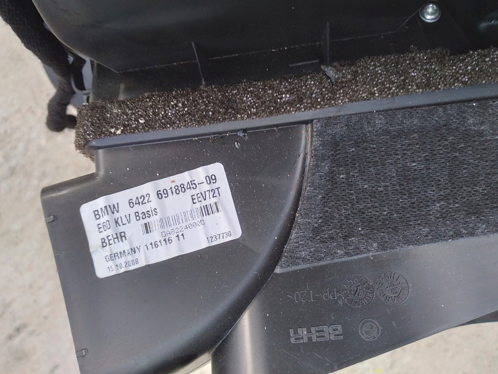 фото №6, Bmw e60 520d lift отопитель комплектная 6 918 845