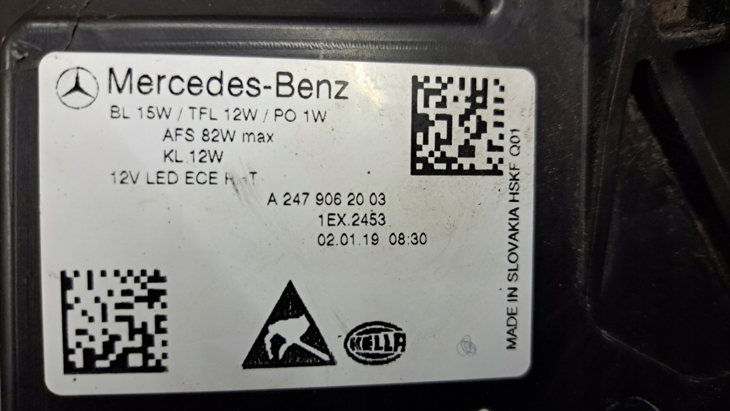 Mercedes b-klasa w247 full led фара передняя Недорого