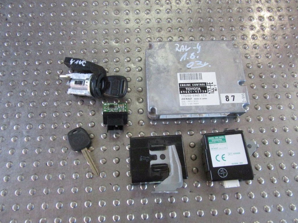 фото №1, Toyota rav4 ii 1.8i 2003 набір do запуск бортовий комп'ютер kpl