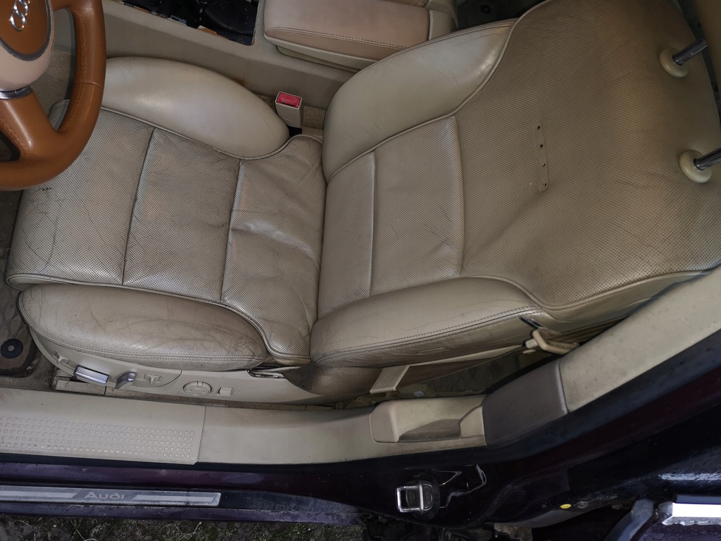 фото №14, Audi a8 d3 сидіння шкіра вентиляція підігрів бежеві