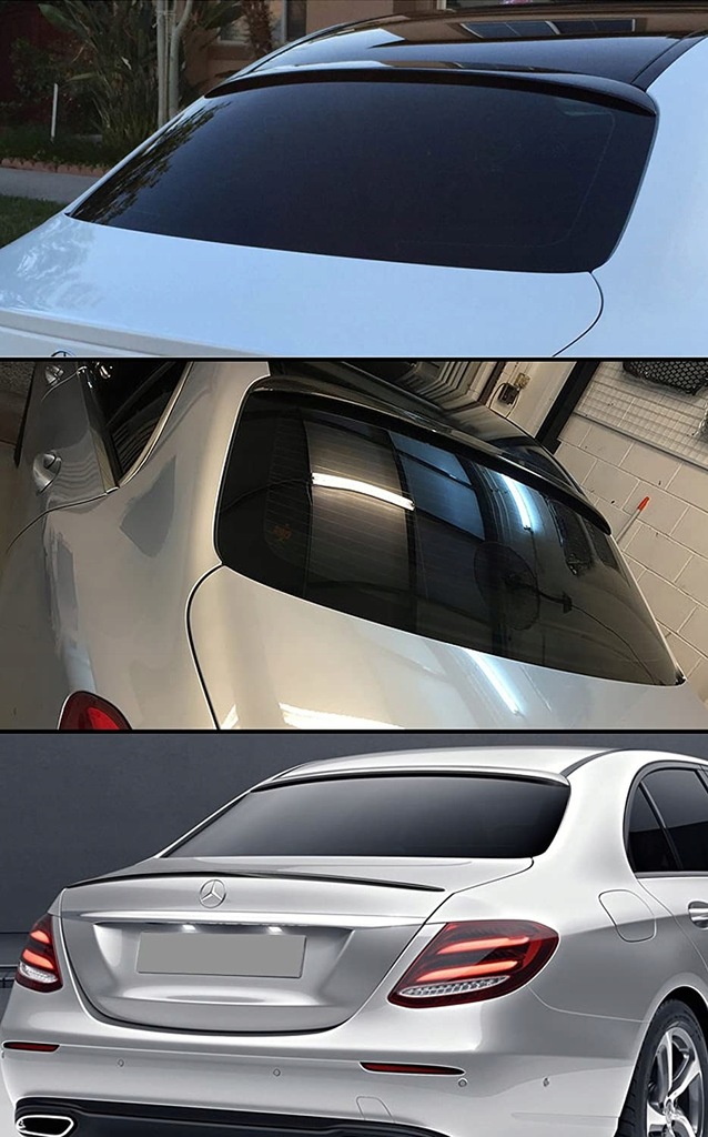 фото №8, Mercedes w213 накладка скло спойлер козирок w213 amg look якість з abs !