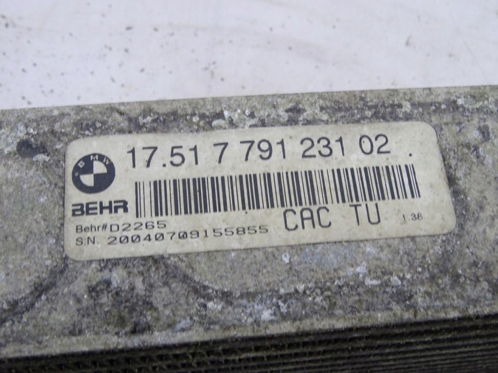 Bmw x5 e53 03-06 3.0 d m57 интеркулер оригинал 7791231 в Украине