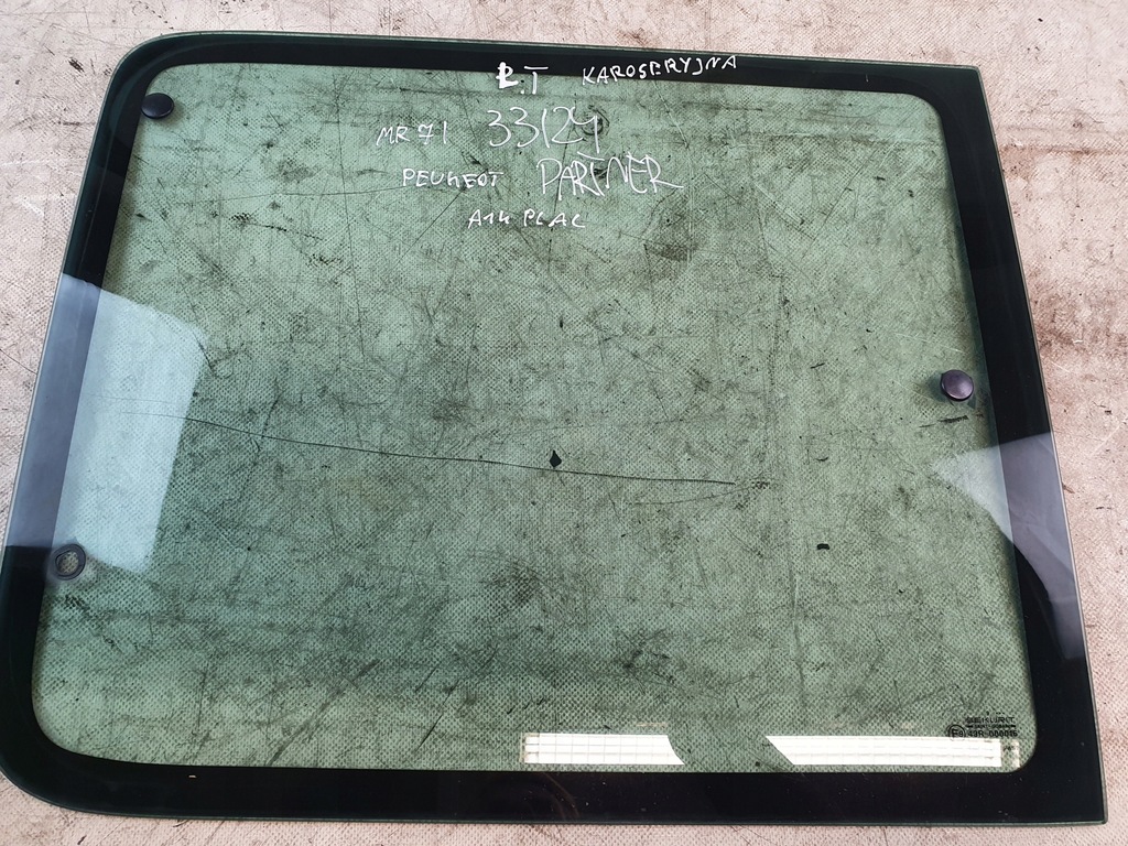 фото №1, Скло кузовна середня лівий задня peugeot partner i 96-