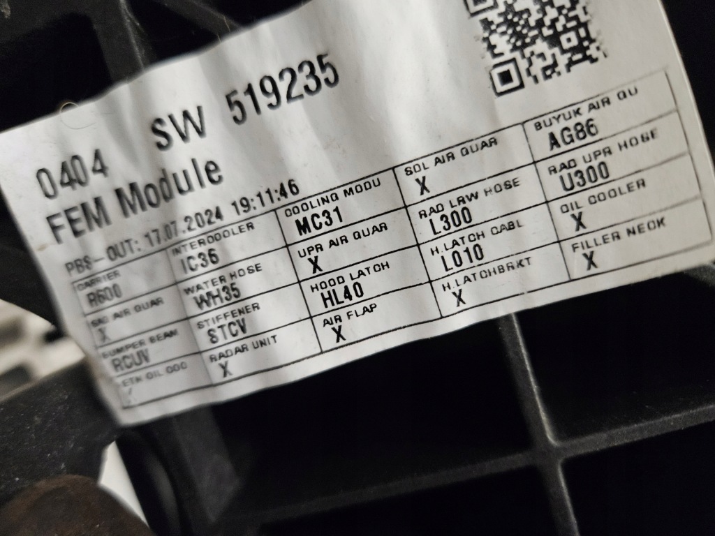 Ремінь підсилювач lift hyundai bayon po рестайлінг 2024- 1.0 t-gdi Зі Шроту