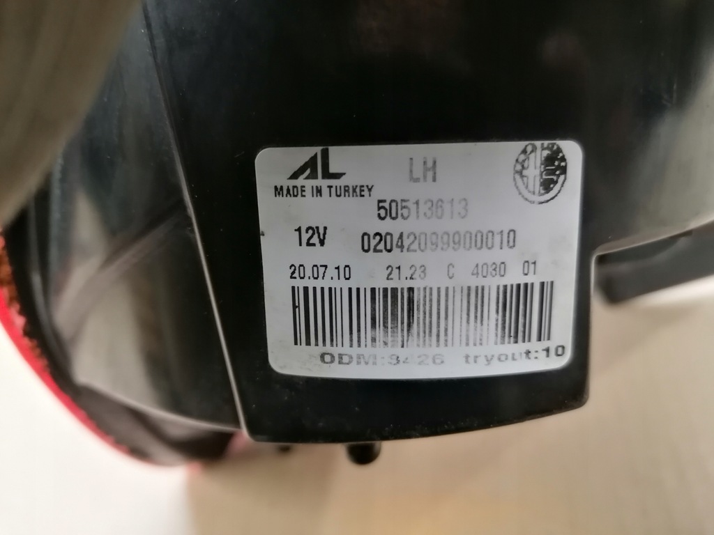 фото №7, Лампа лівий задня alfa romeo giulietta 10-16