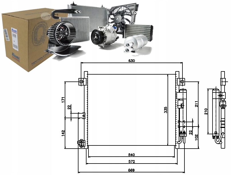 фото №1, Nissens 94949 конденсатор, кондиціонер