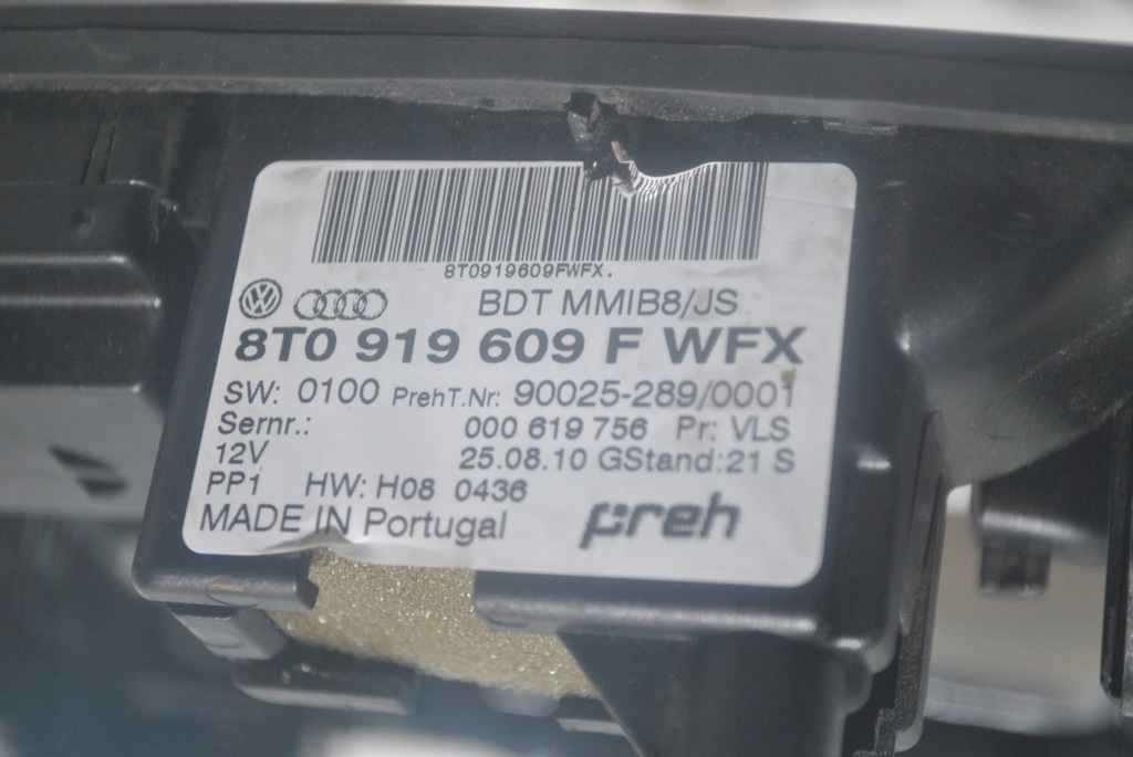 фото №8, Панель керування audi a5 8t 8t0919609f