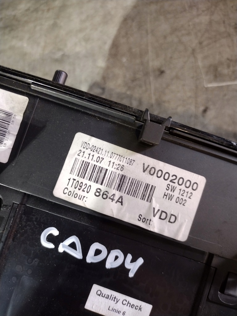 фото №5, Счетчик 1t0920864a vw caddy iii
