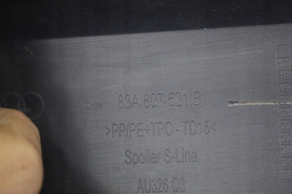 фото №10, Бампер накладка задняя audi q3 83a807521b