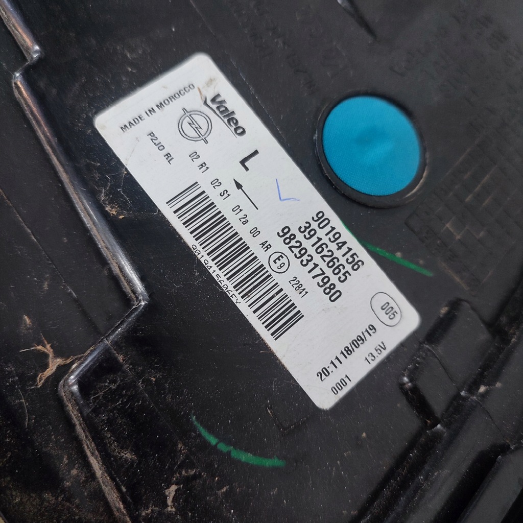 фото №12, Лампа лівий задня opel corsa f led 9829317980