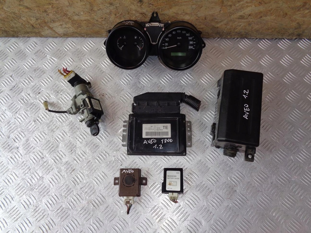 фото №1, Бортовой компьютер набор иммобилайзер запуск chevrolet aveo t200 kalos 1.2 8v 03-