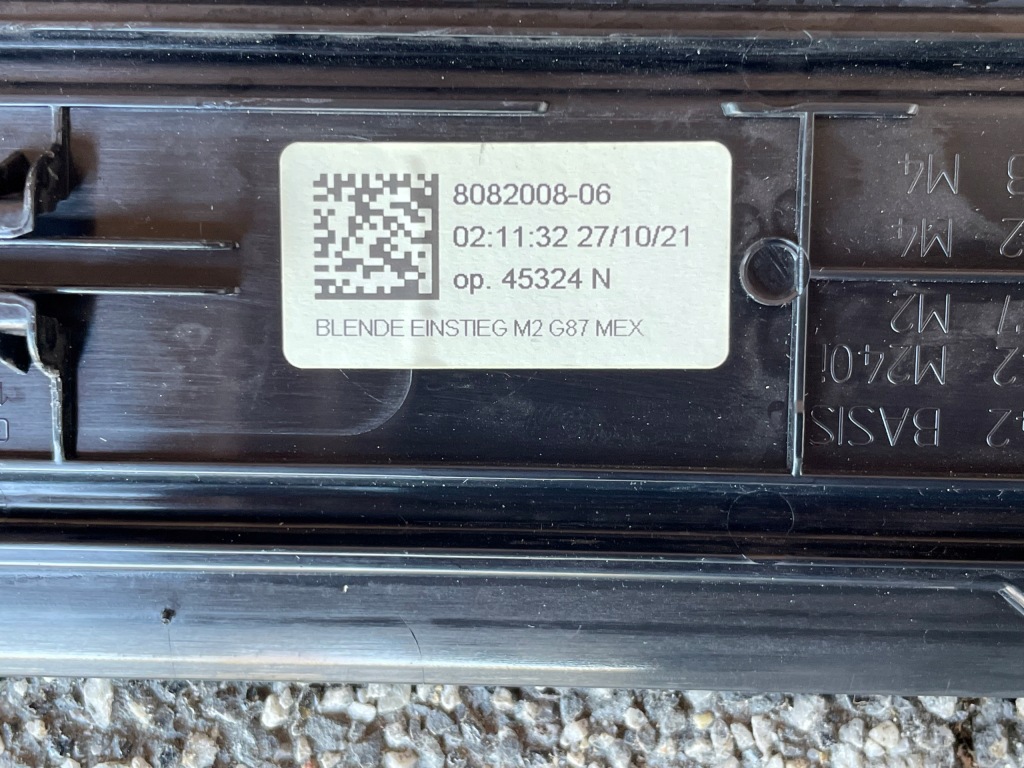 фото №6, Bmw g87 m2 молдинг накладка поріг m-pakiet 8082008