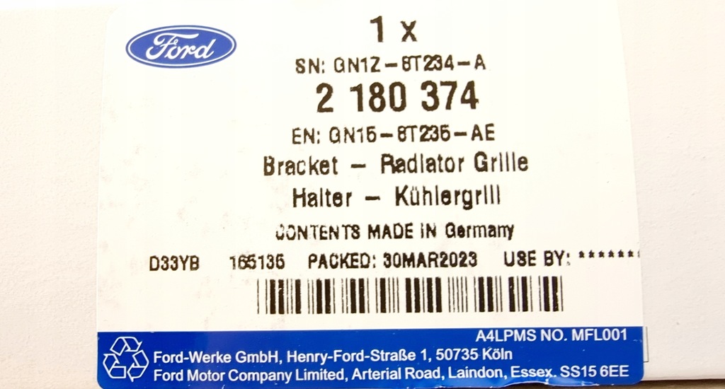 фото №6, Ford кронштейн підсилення лівий ecosport оригінальний номер 2180374