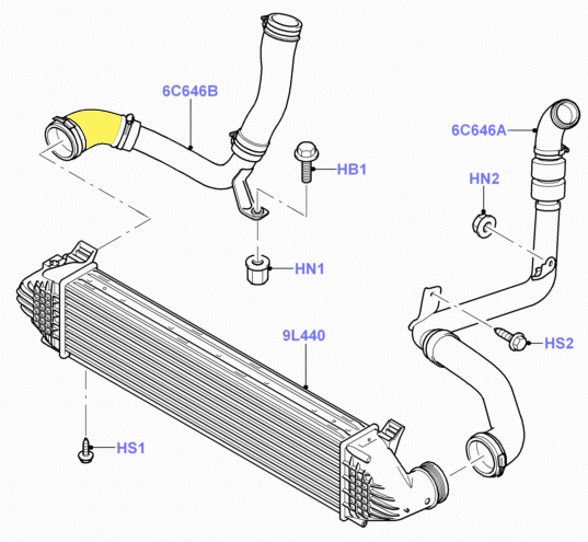 Интеркулер turbo труба ford mondeo iv s-max galaxy Цена