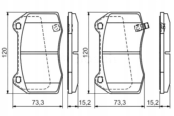 фото №1, Bosch тормозные колодки тормозные nissan 350 с 350z subaru fo