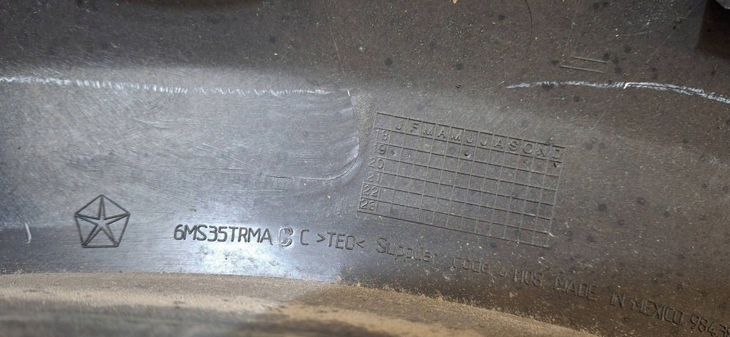 фото №8, Молдинг крыла левый перед dodge ram 2500 6ms35trmac