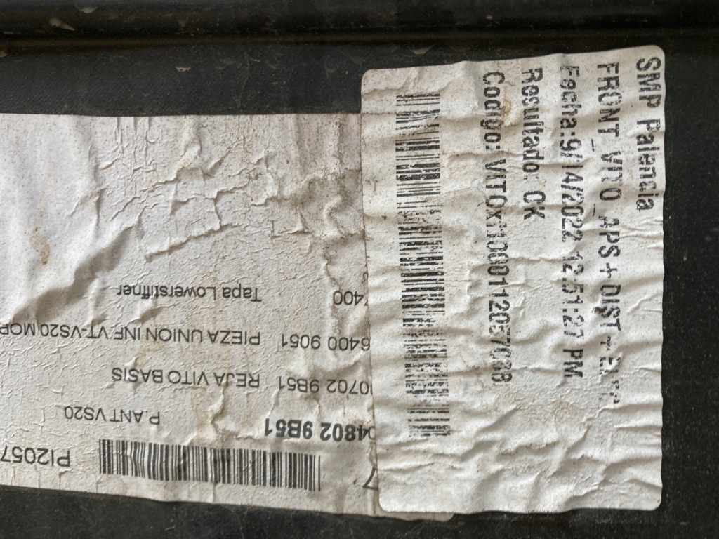 фото №13, Mercedes vito w447 evito электрик бампер перед orygi.