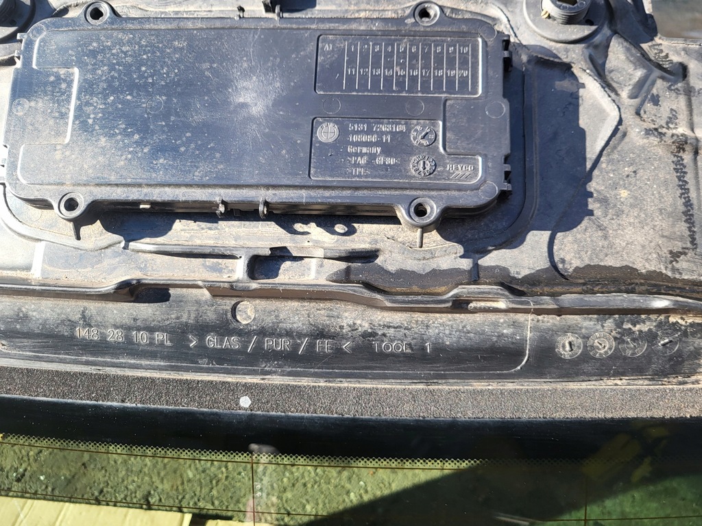 фото №13, Скло задня з кришки багажника двірник bmw 3 f31 kombi оригінальний номер тонована