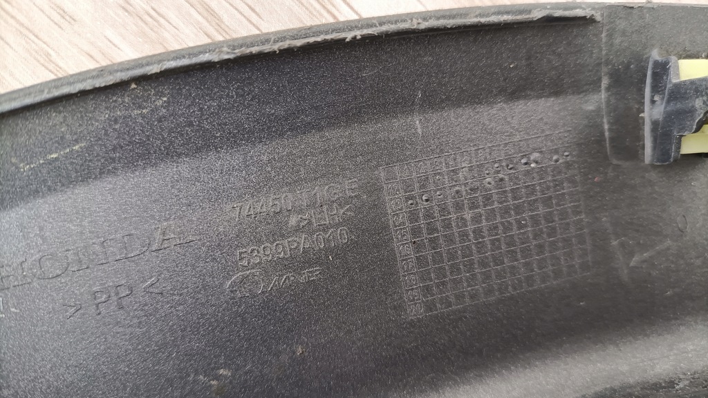 фото №8, Honda cr-v 4 iv молдинг крила лівий задня накладка 74450t1ge kp15/6