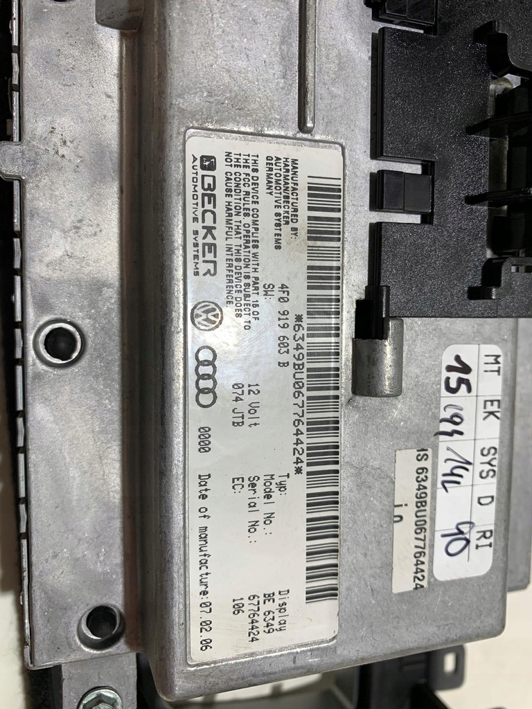 фото №6, Счетчик приборы приборы audi q7 2007+ 4l0920950