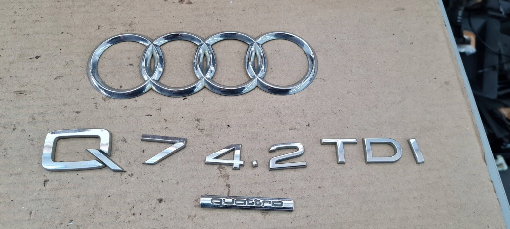 Купить Audi q7 4l эмблема значок крышки багажника надпись logo задняя 4.2 tdi quattro