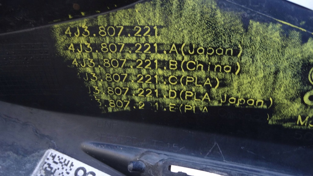 фото №9, Бампер перед 4j3807221 audi e-tron gt pdc