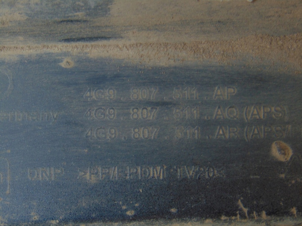 фото №8, Бампер спойлер бампера задняя audi a6 c7 lift 4g0807521p