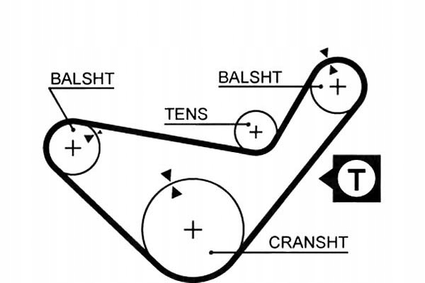 фото №1, Ремінь розподільного валу hyundai h100 mitsubishi galant ii 2