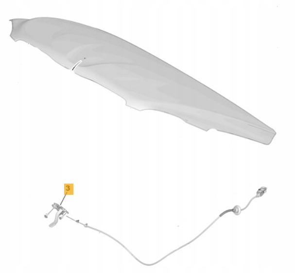 фото №5, Тяга замка открывания капот peugeot 301