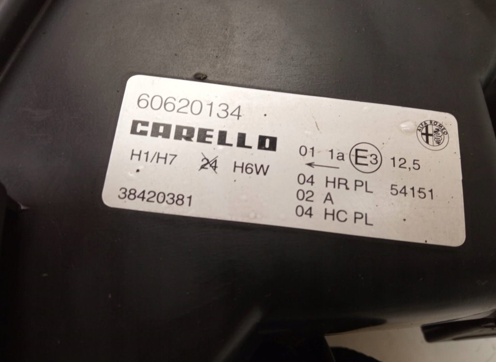 фото №8, Лампа правая передняя alfa romeo 156