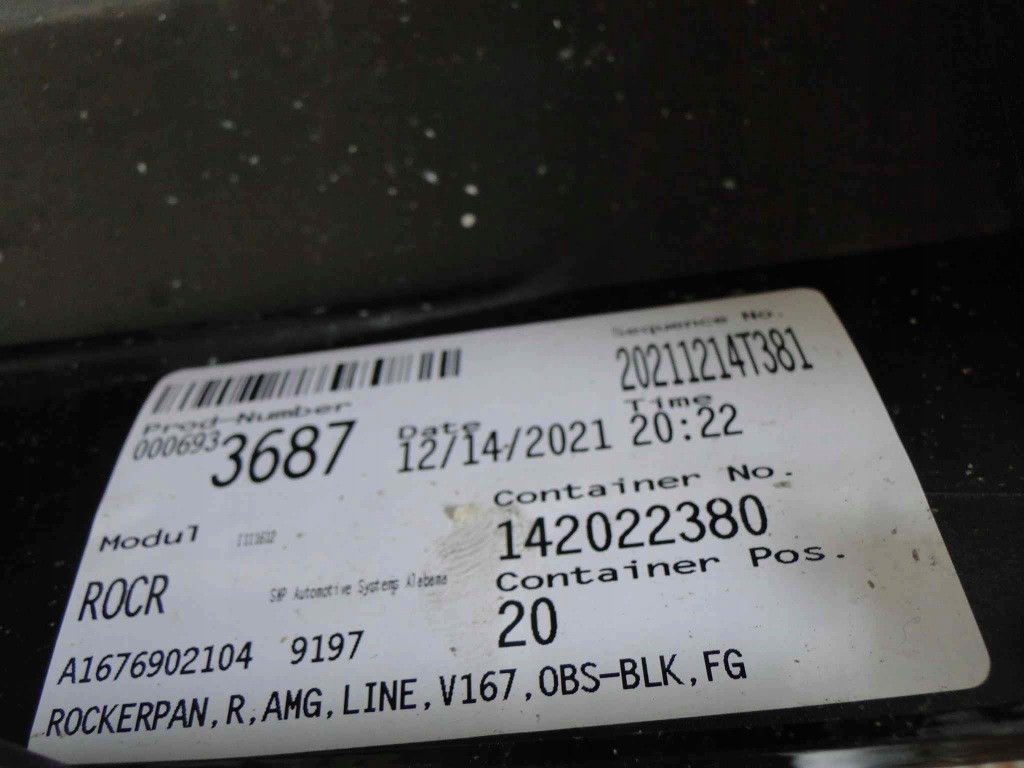 фото №14, Mercedes gle w167 167 suv молдинг порог amg правая