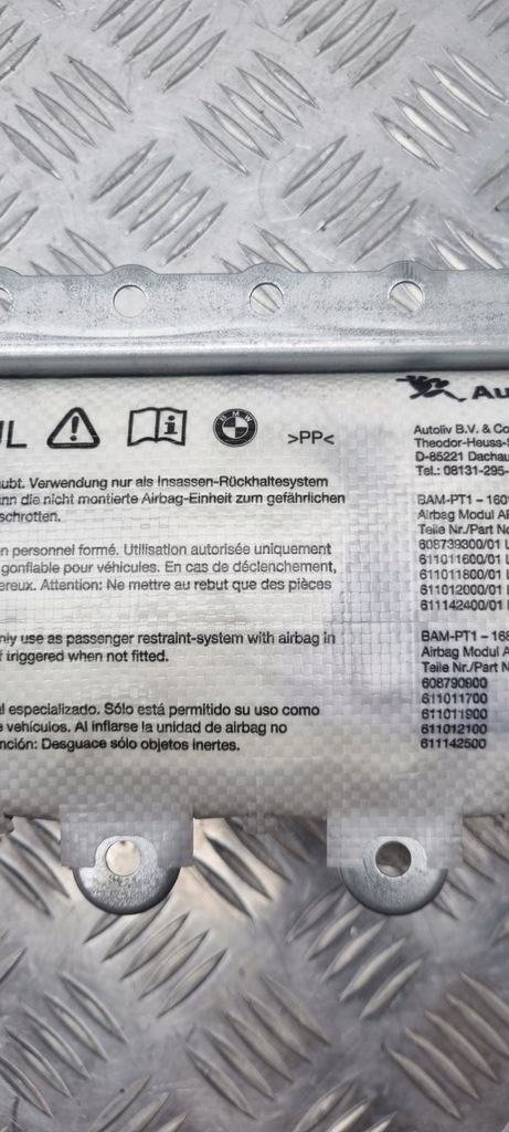 фото №11, Bmw f10 f11 подушка воздушная подушка безопасности пассажира 9230399