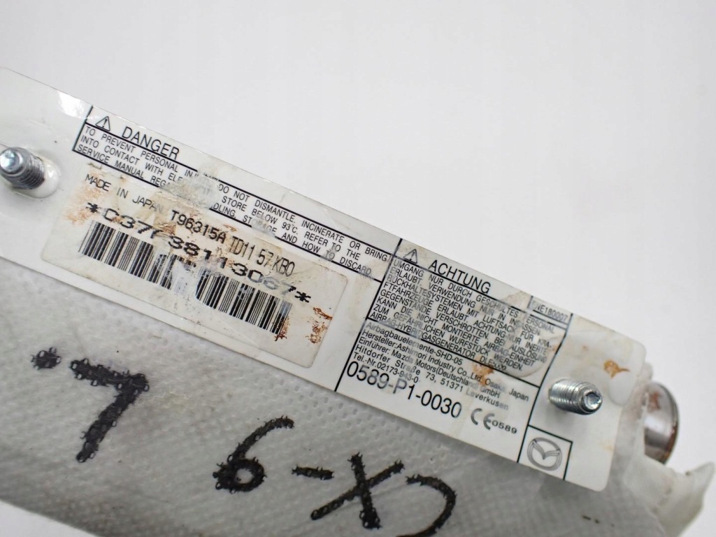 фото №3, Подушка подушка безпеки ліва оригінал mazda cx-9 cx9 15r