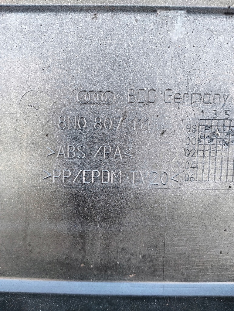 фото №16, Бампер перед передний audi tt 8n 1998-2006 омыватель ксенон цвет ly7w