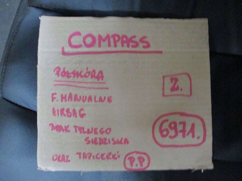 фото №16, Обивка pół кожа сиденья jeep compass ii