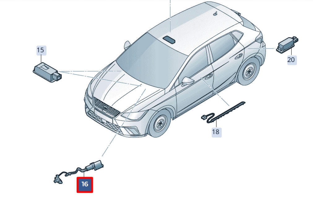 фото №10, Seat ibiza v kj1 передня частина правий door led light 6f0947356